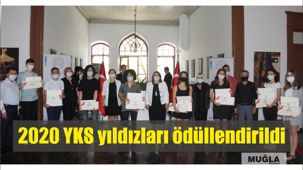 Muğla’nın 2020 YKS yıldızları ödüllendirildi
