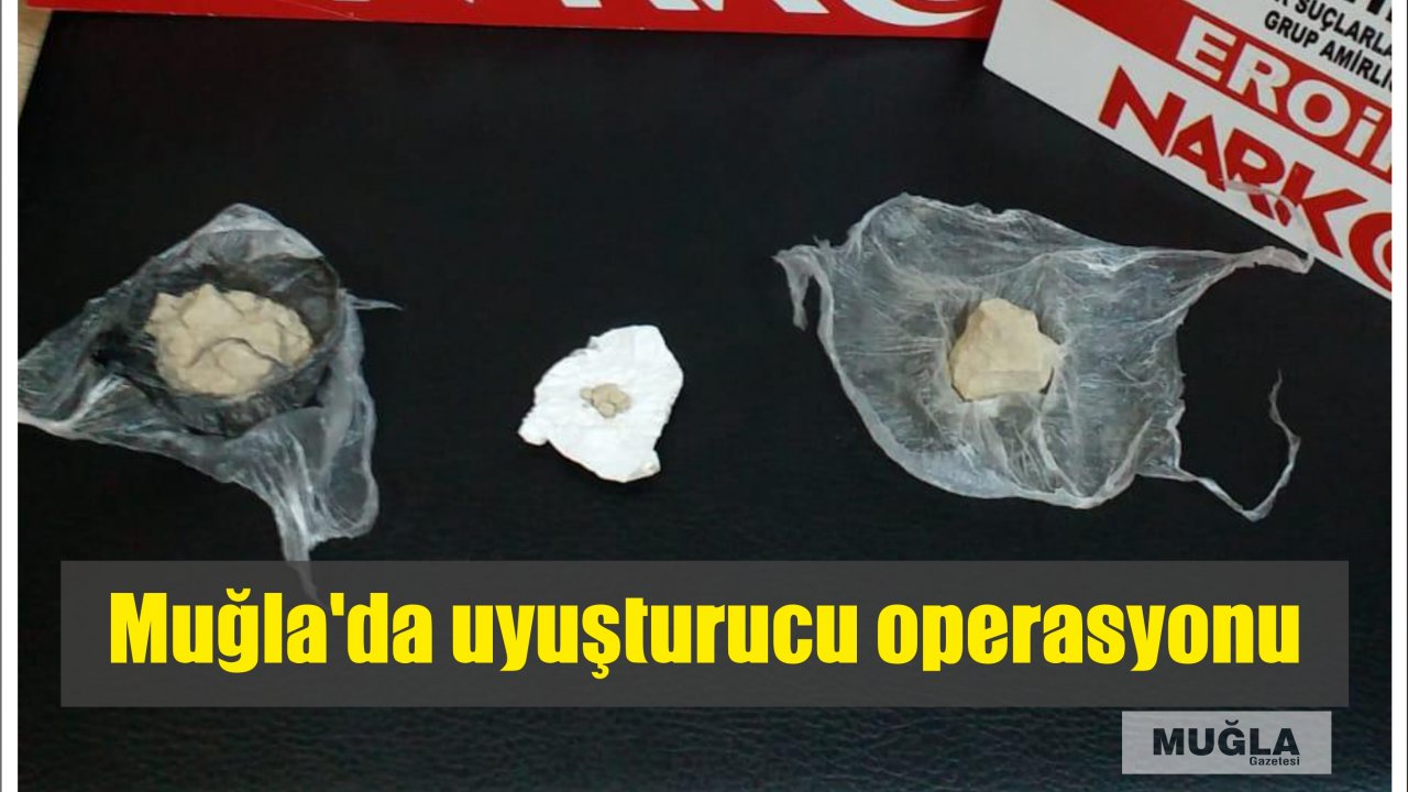 Muğla'da uyuşturucu operasyonu