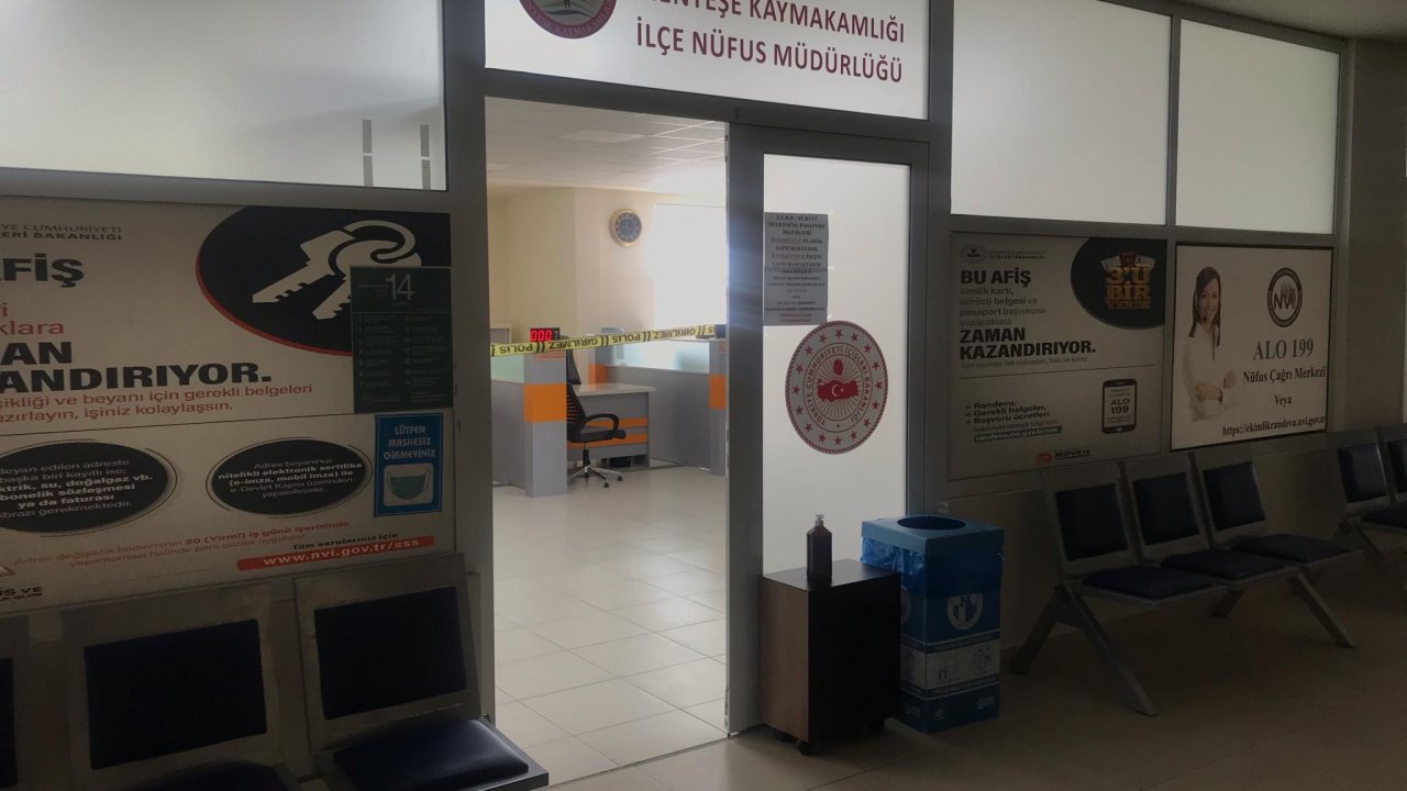 Menteşe Nüfus Dairesi çalışanları karantinaya alındı