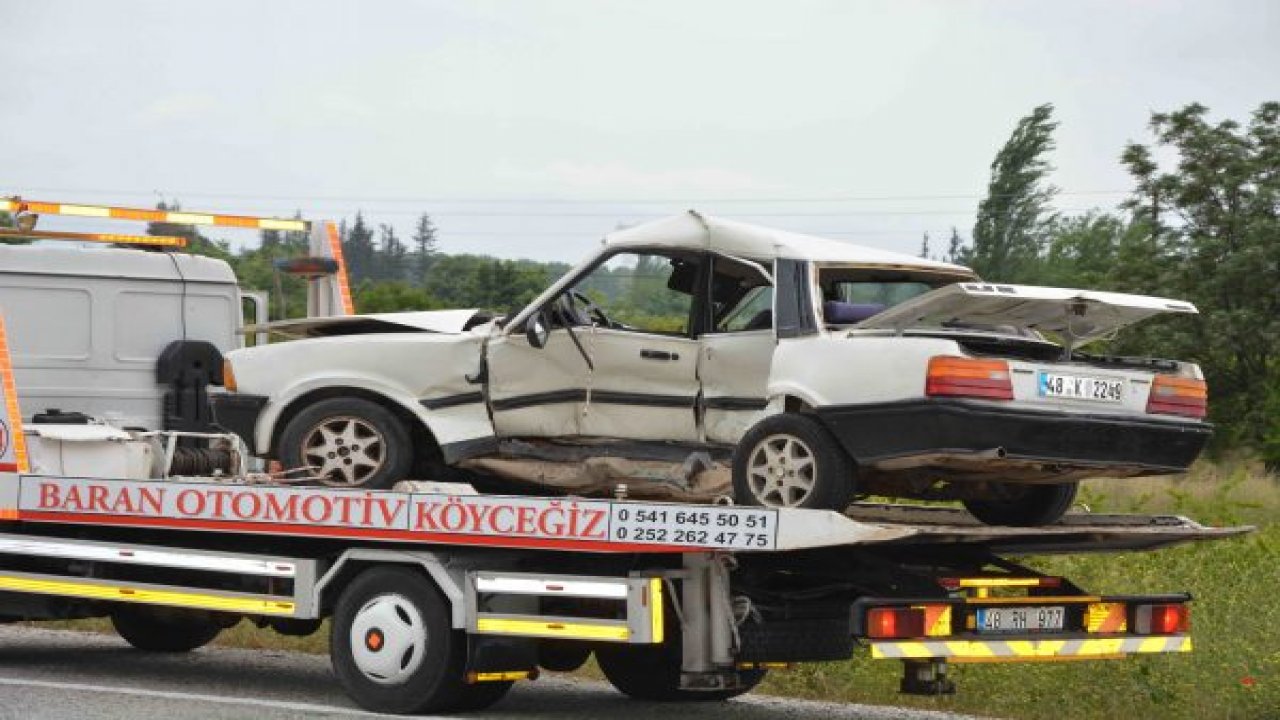 Muğla’da cenaze dönüşü kaza; 1 ölü, 1 yaralı