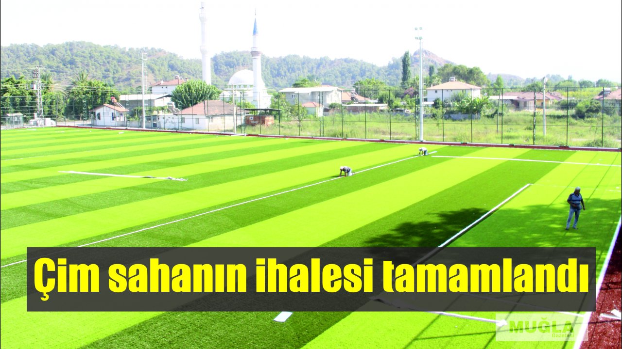 Çim sahanın ihalesi tamamlandı