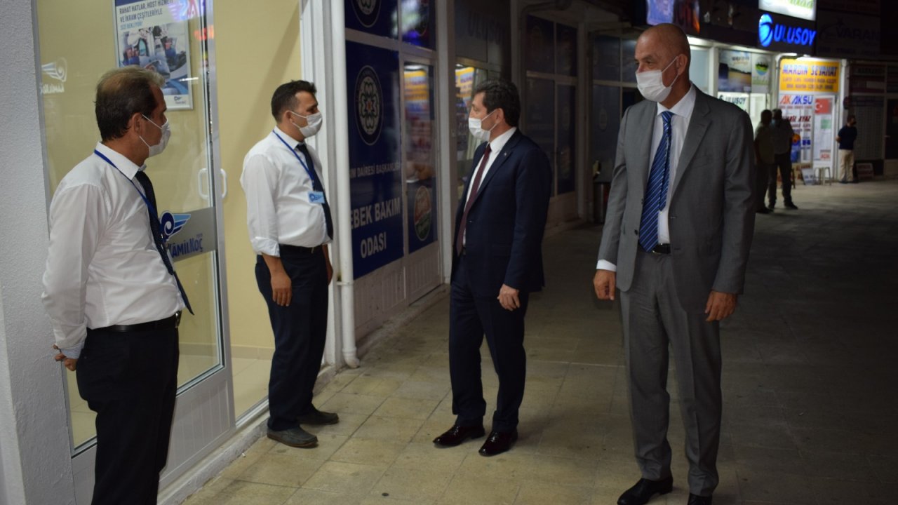 Vali Tavlı'dan Covid-19 denetimi