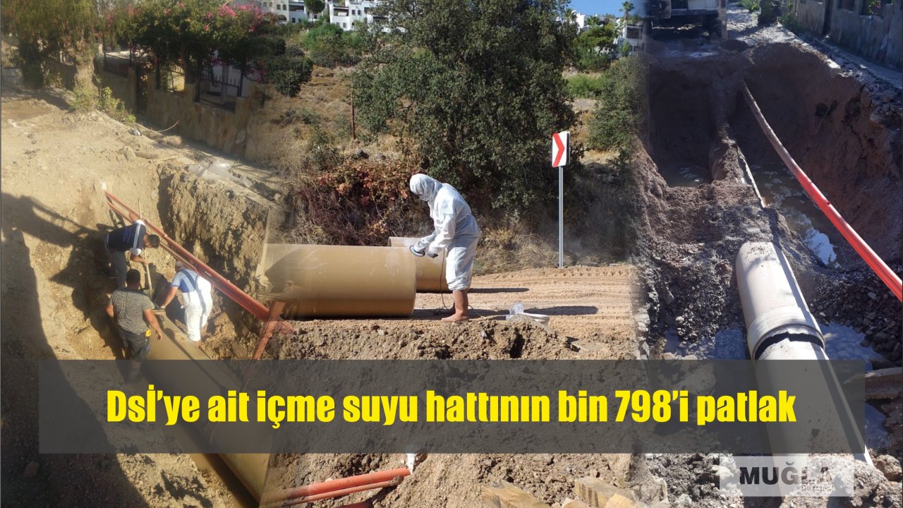 DSİ’ye ait içme suyu hattının bin 798’i patlak