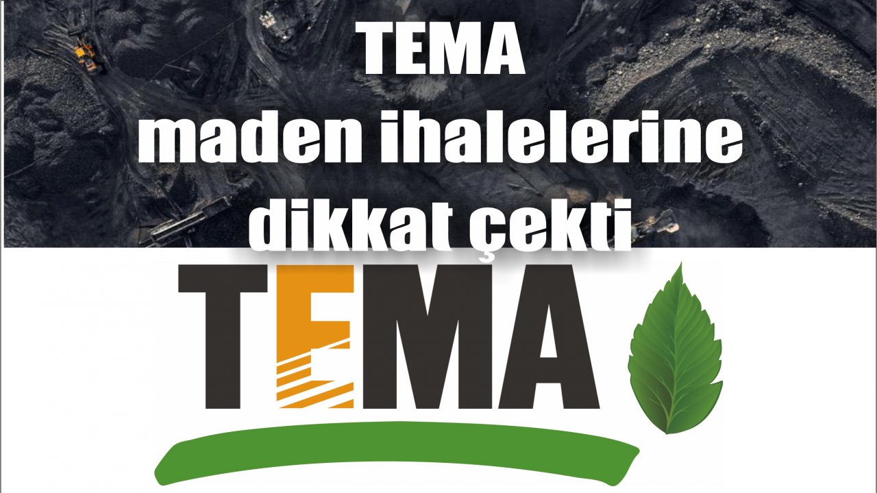 TEMA maden ihalelerine dikkat çekti