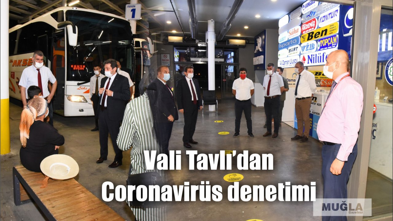 Vali Tavlı’dan Coronavirüs denetimi