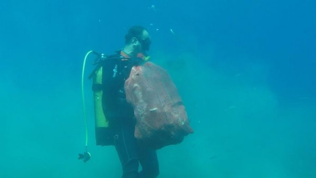 Gölköy’de deniz dibi temizliği