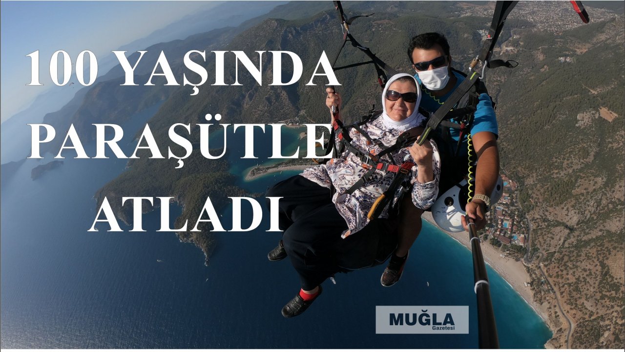100 yaşında paraşütle atladı