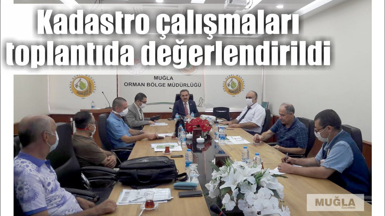 Kadastro çalışmaları toplantıda değerlendirildi