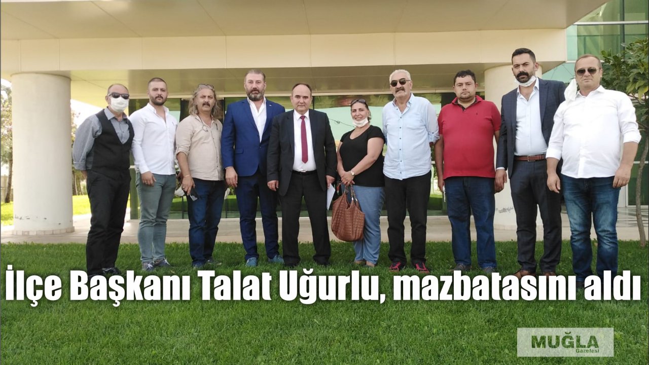 İlçe Başkanı Talat Uğurlu, mazbatasını aldı