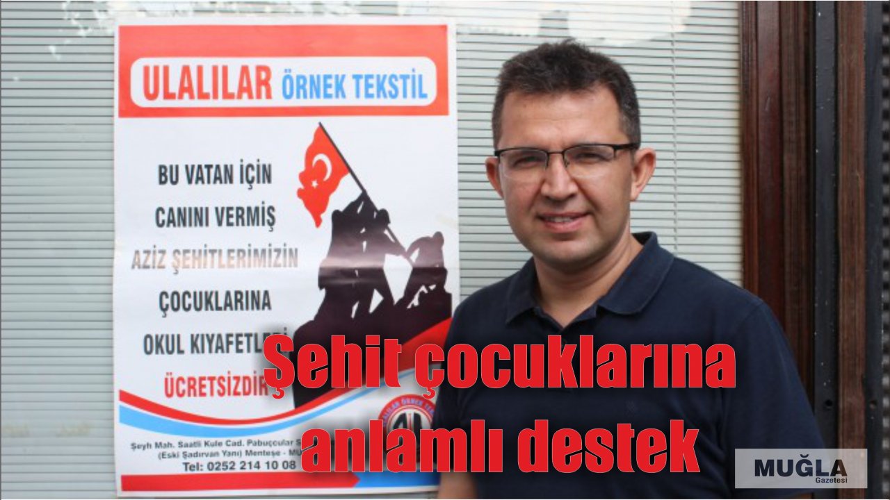 Şehit çocuklarına anlamlı destek
