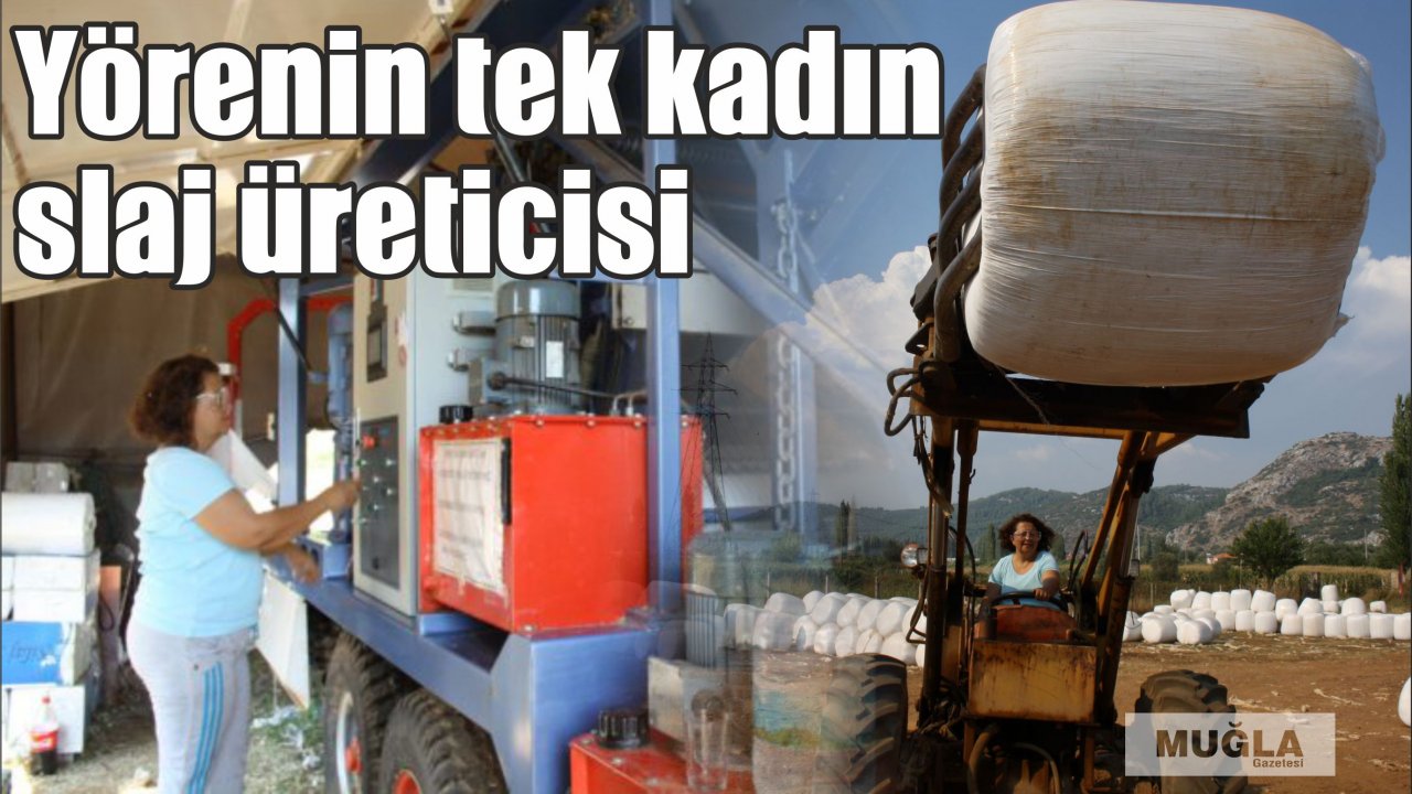 Yörenin tek kadın slaj üreticisi