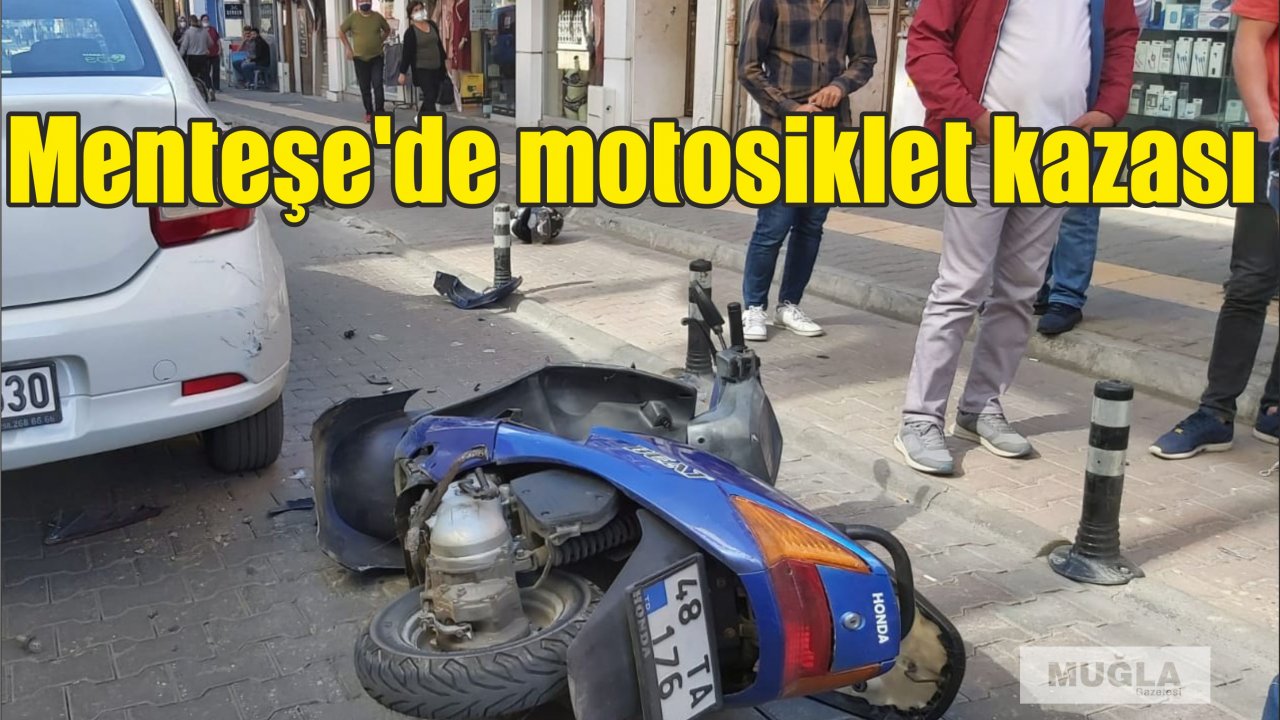 Menteşe'de motosiklet kazası
