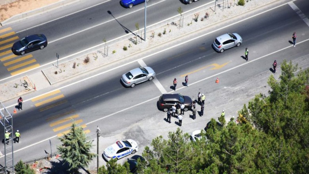 Helikopterle havadan trafik denetimi yapıldı