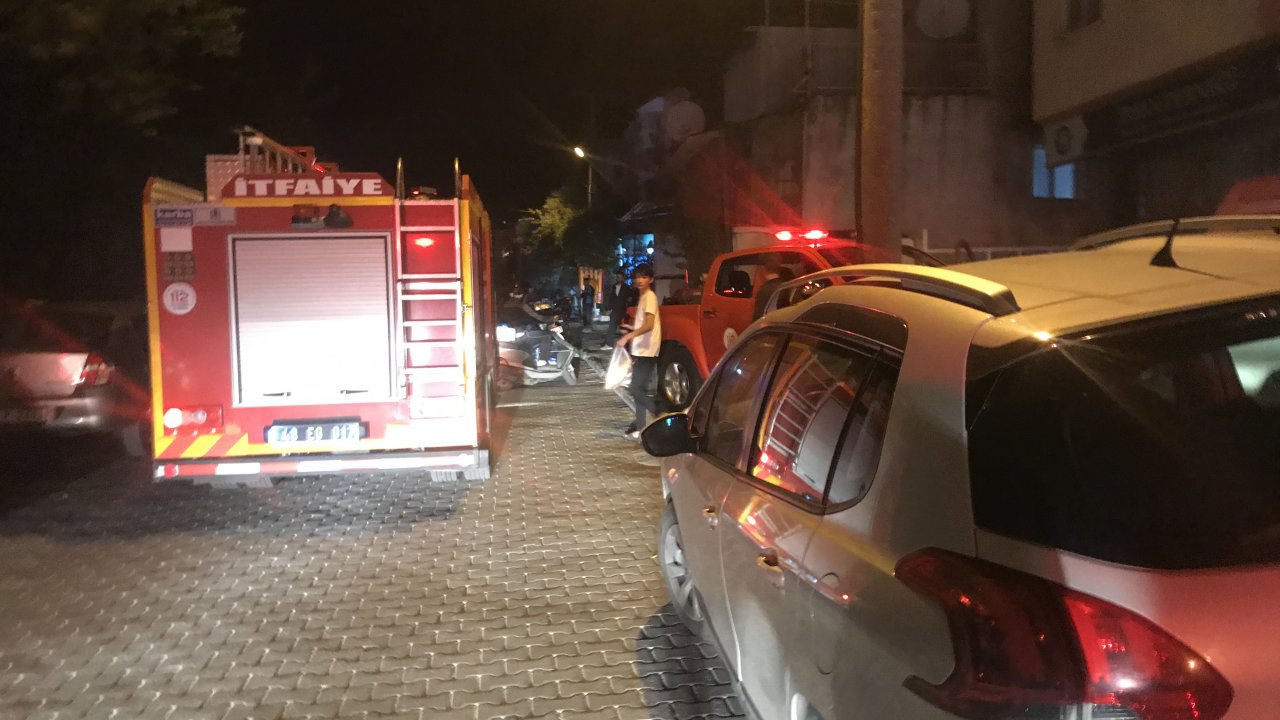 Menteşe'de korkutan yangın