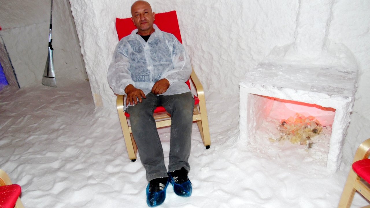 Tuz terapi odası Marmaris’te hizmete girdi