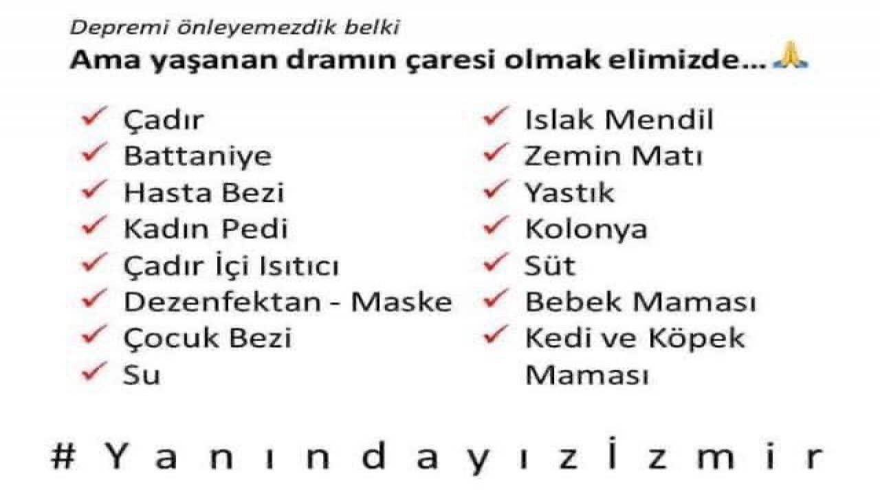 Milas Belediyesi duyurdu:  “Şimdi dayanışma zamanı”