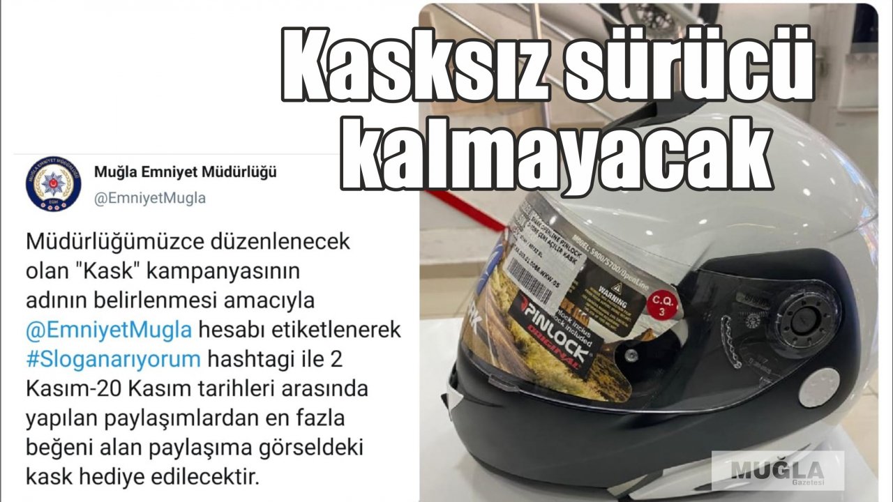 Kasksız sürücü kalmayacak