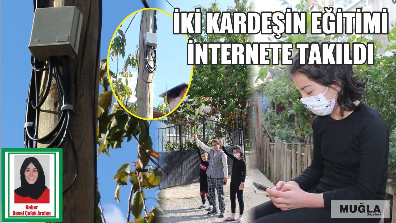 İki kardeşin eğitimi internete takıldı