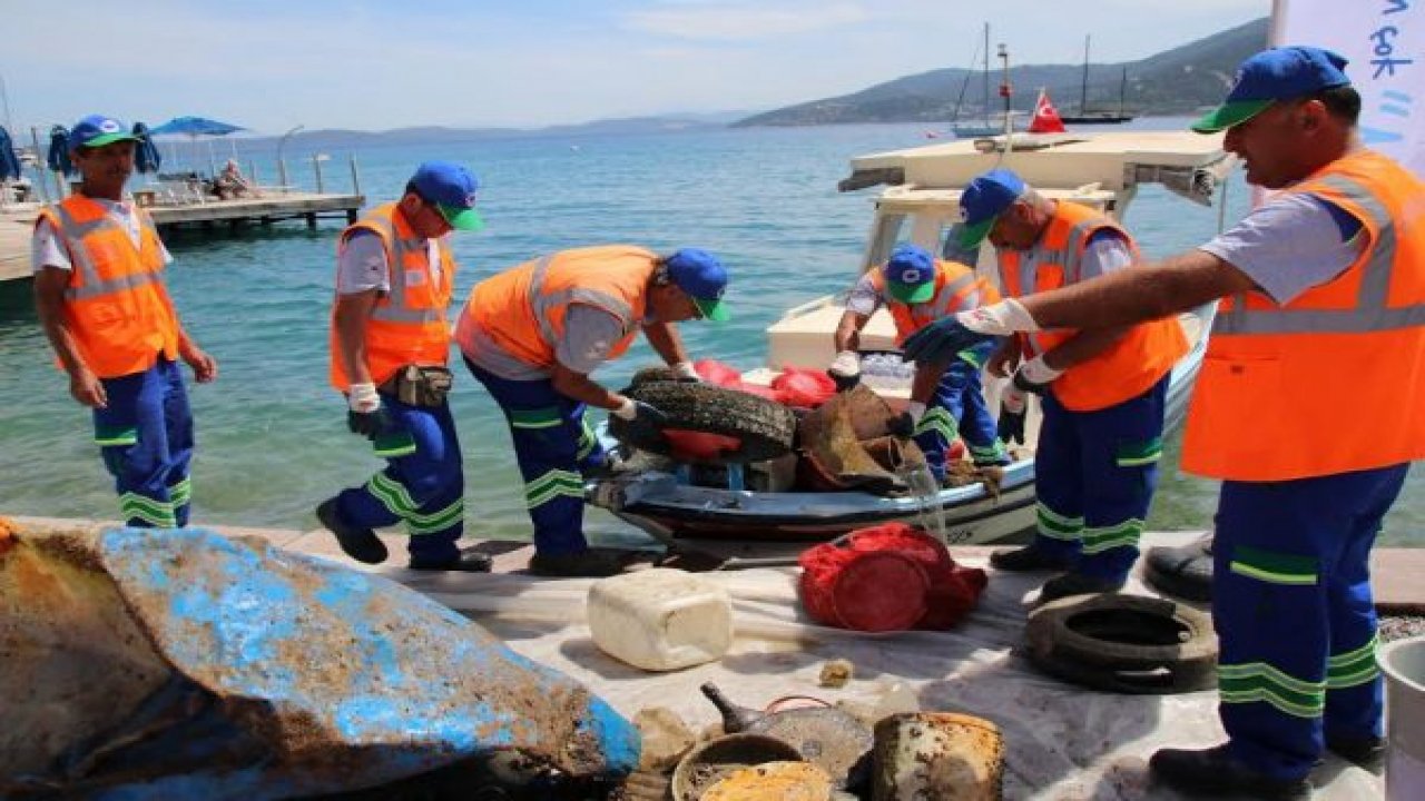 Torba koyunda deniz dibi temizliği