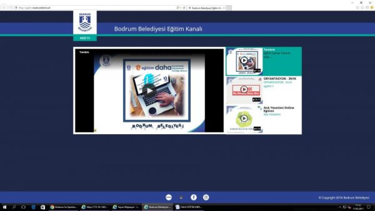 Bodrum Belediyesinde online eğitim