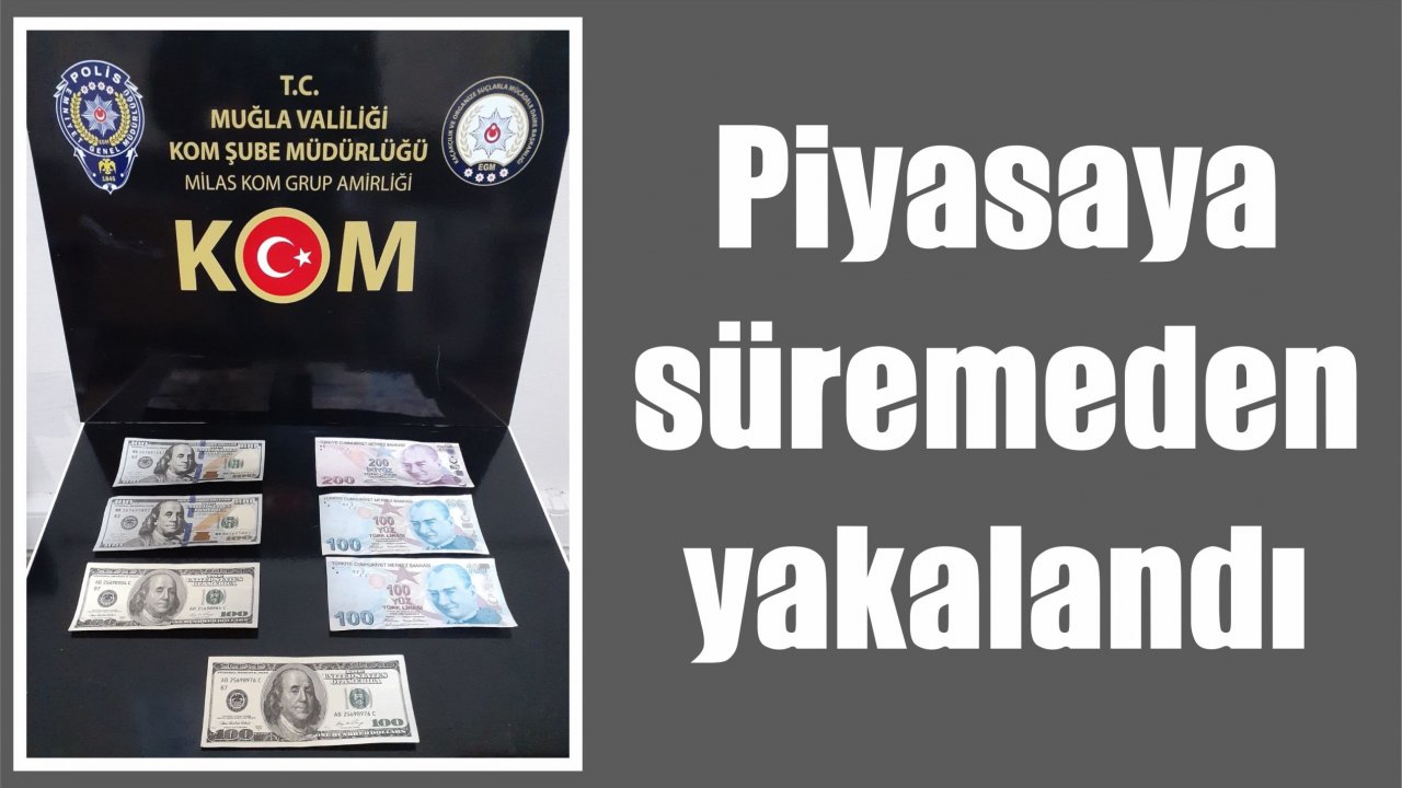 Piyasaya süremeden yakalandı