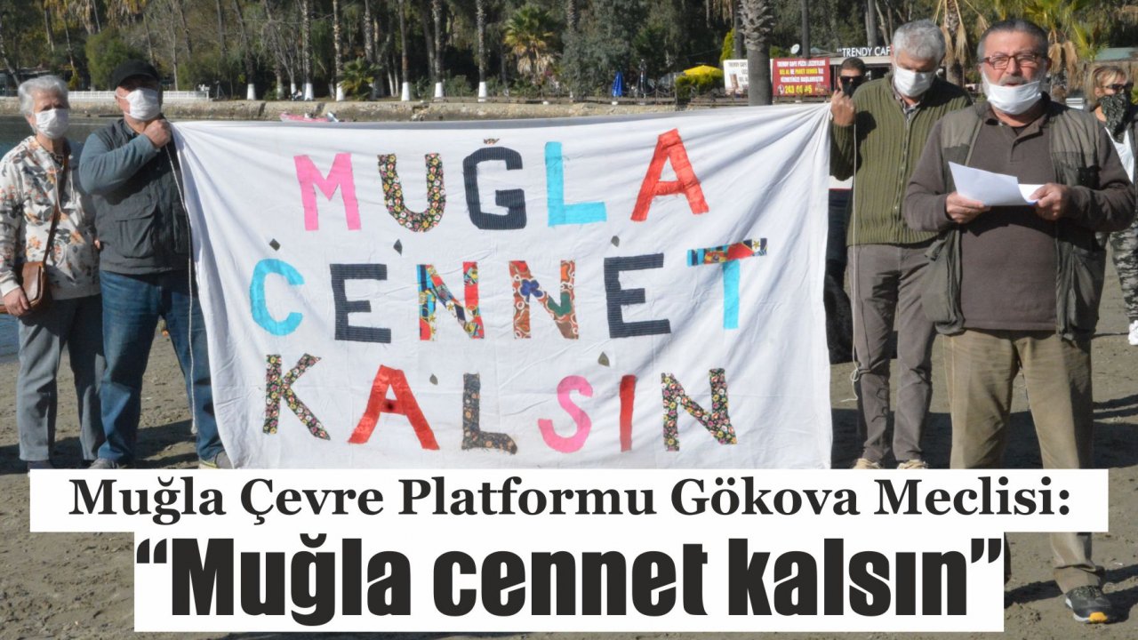 Muğla Çevre Platformu Gökova Meclisi:  “Muğla cennet kalsın”