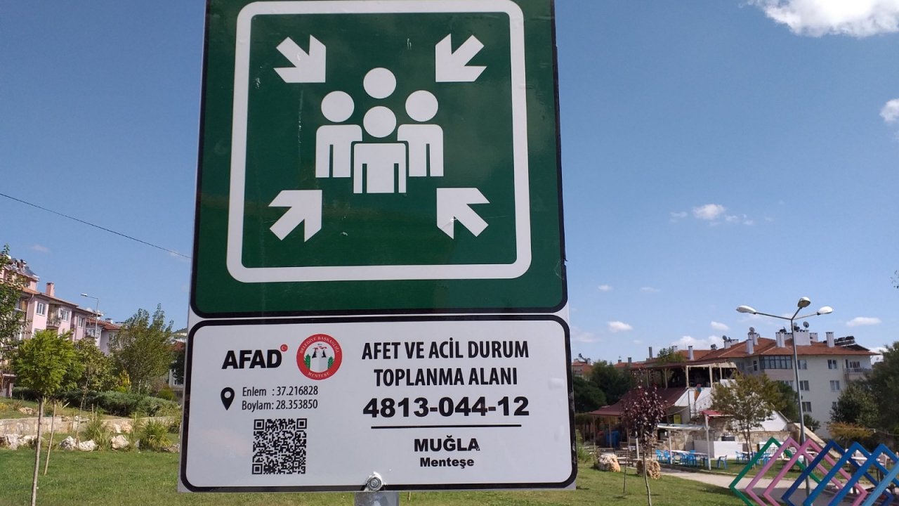 Muğla’da toplanma alanları belirlendi
