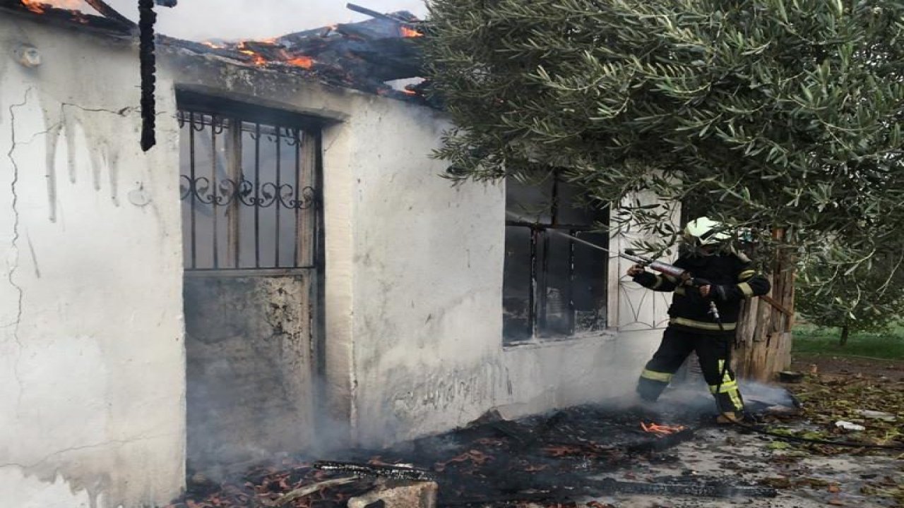 Evde çıkan yangın hasara yol açtı