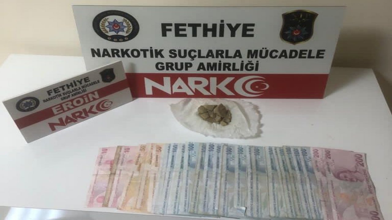 Muğla'da kontrol noktasında durdurulan otomobilde eroin ele geçirildi