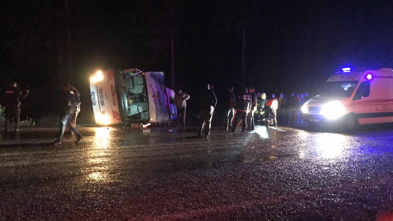 Şiddetli yağış kazaya neden oldu