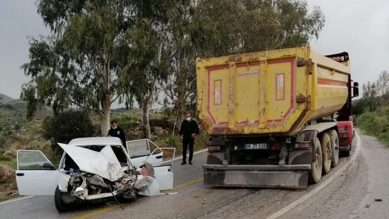 Tırla otomobilin çarpıştığı kazada 4 kişi yaralandı