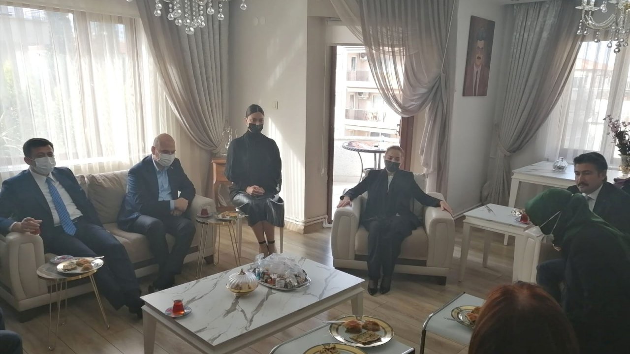 Bakan Soylu taziyeye için Muğla'da