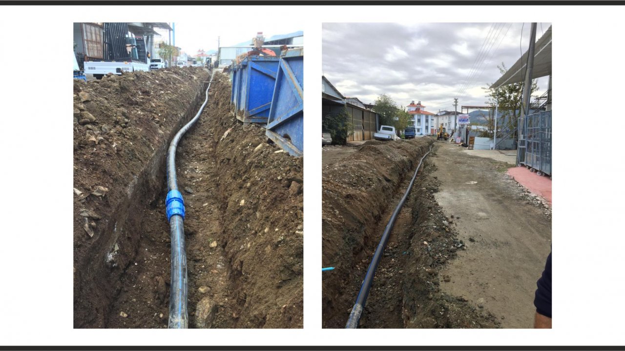 Ortaca Ata Sanayi Sitesi’ne içme suyu hattı