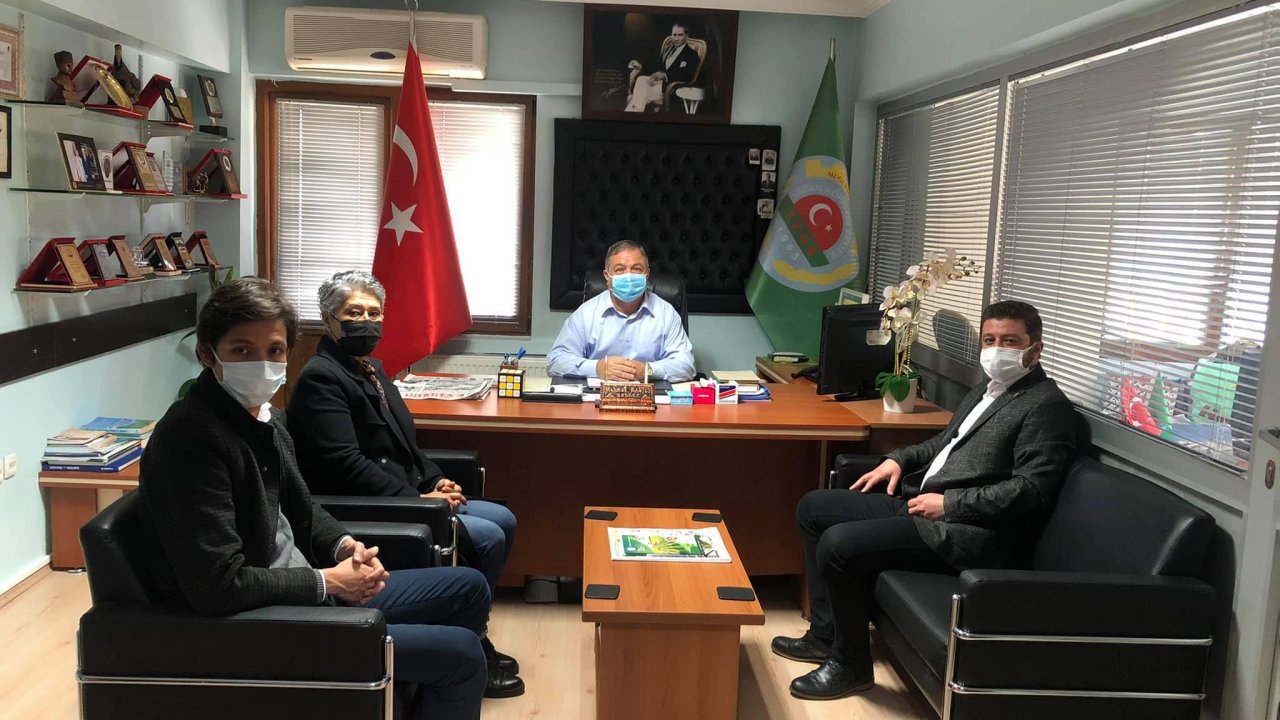 İlçe Başkanından esnaf ve meslek odalarına ziyaret