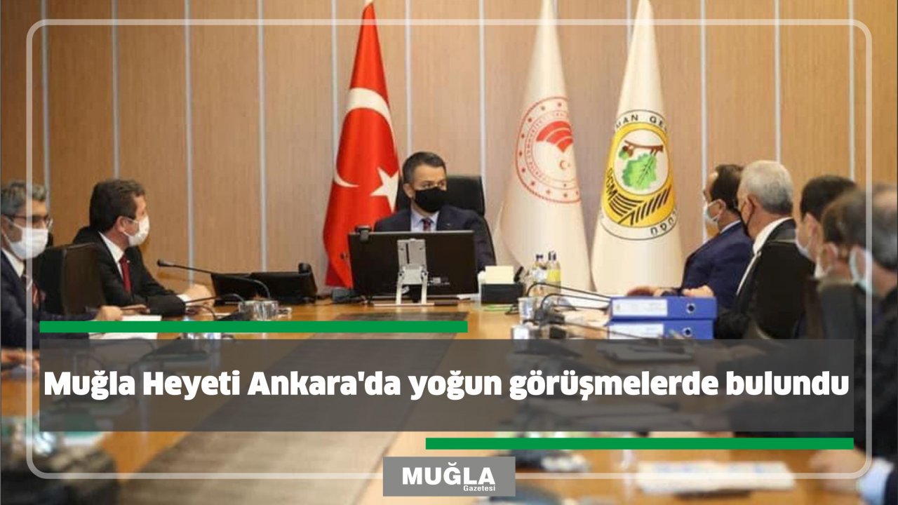 Muğla Heyeti Ankara’da yoğun görüşmelerde bulundu