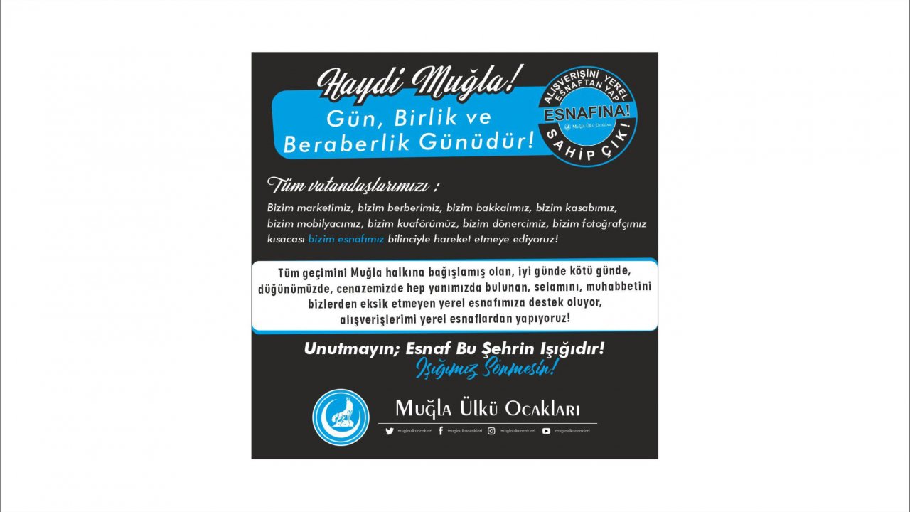 Ülkü Ocaklarından “Yerel Esnafa Sahip Çık” kampanyası
