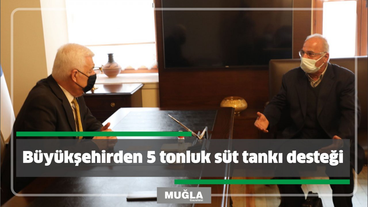 Büyükşehirden 5 tonluk süt tankı desteği