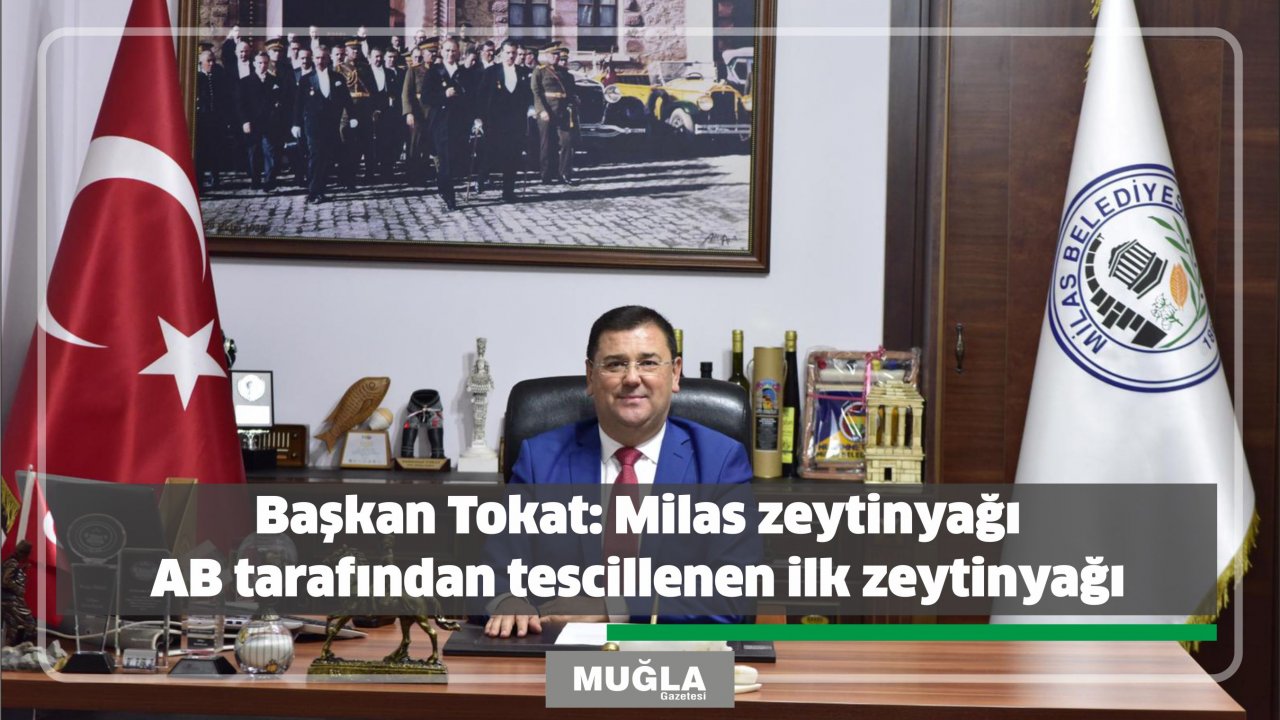 Başkan Tokat: Milas zeytinyağı AB tarafından tescillenen ilk zeytinyağı