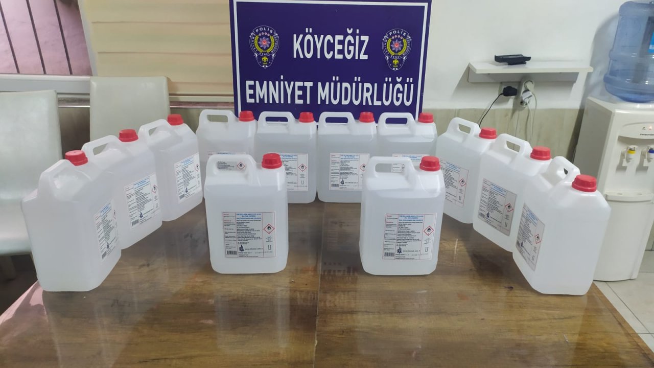 60 litre etil alkol ele geçirildi
