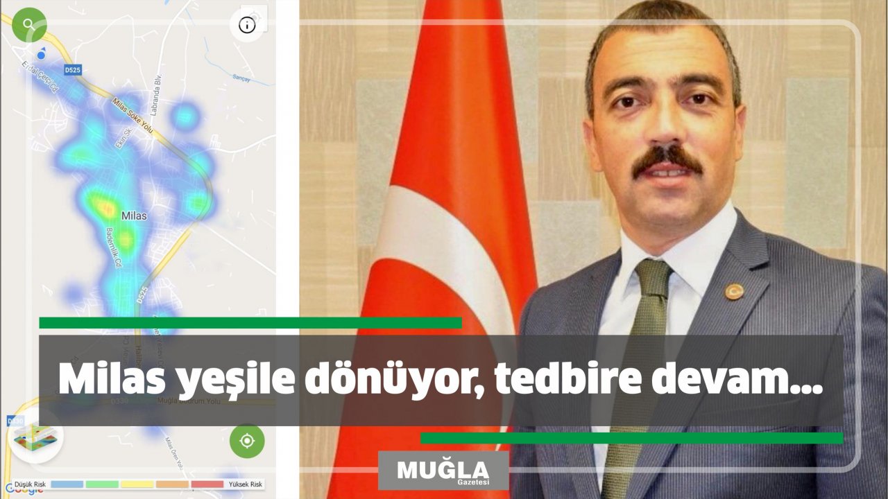 Milas yeşile dönüyor, tedbire devam…