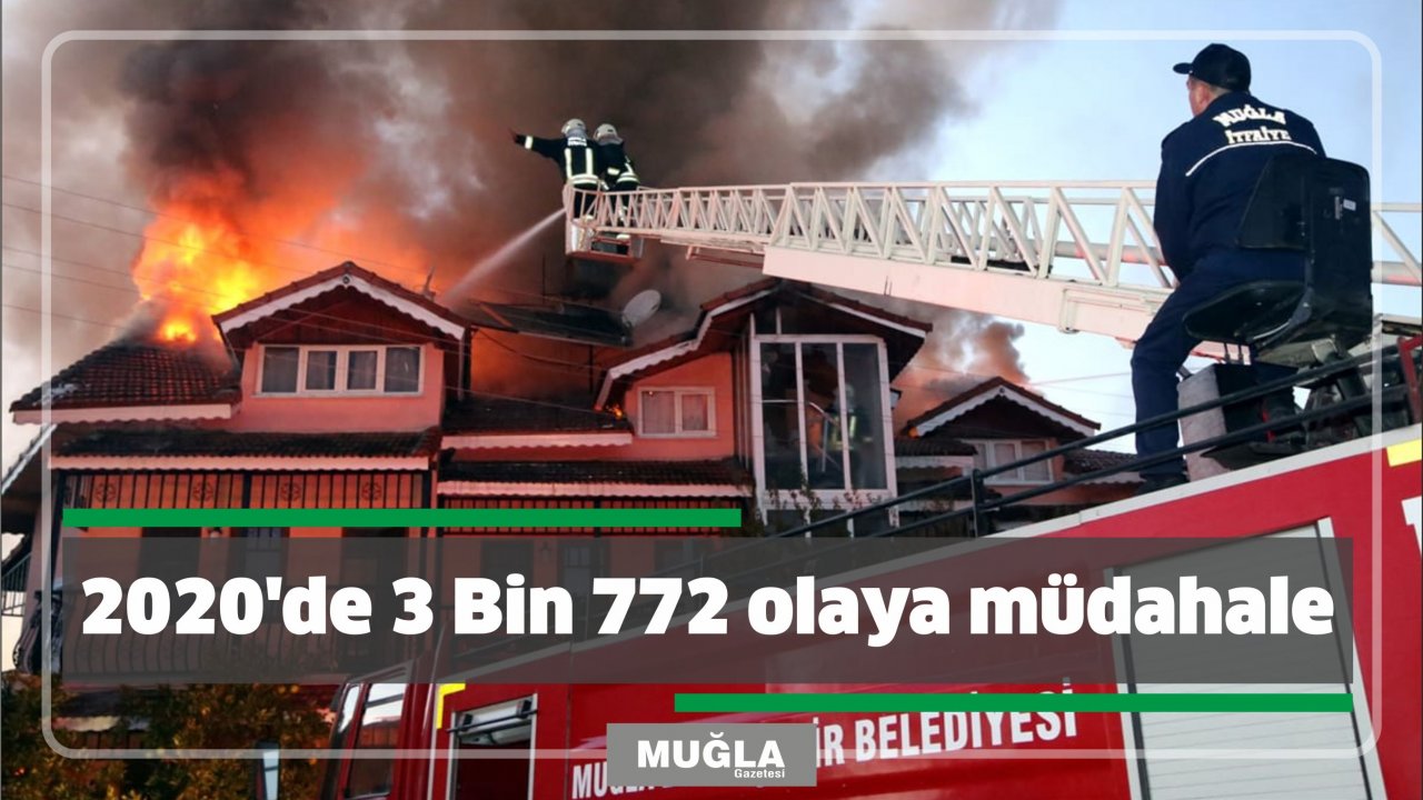 2020’de 3 Bin 772 olaya müdahale