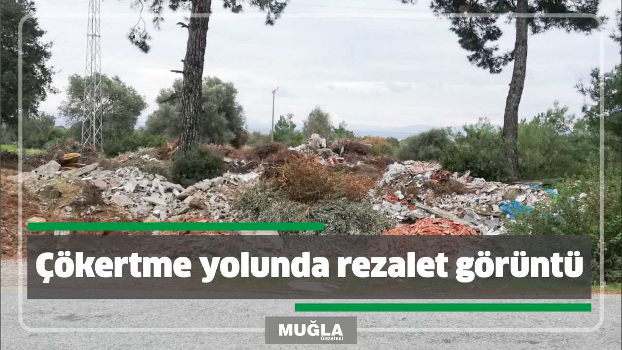 Çökertme yolunda rezalet görüntü