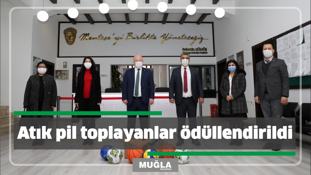 Atık pil toplayanlar ödüllendirildi
