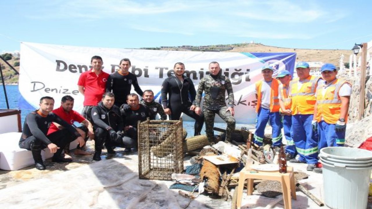 Deniz dibi temizliği Bardakçı’da devam etti