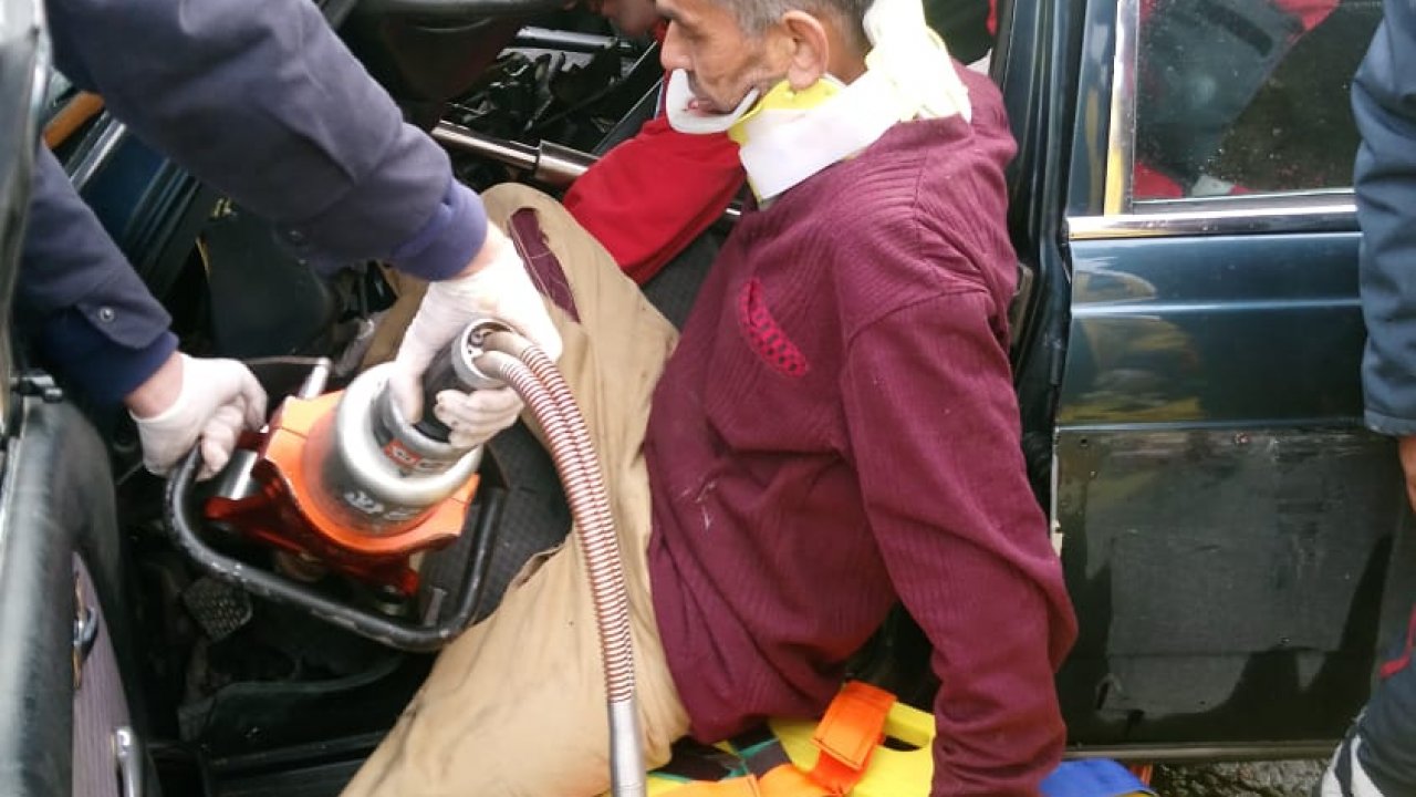 Kazadan yaralı olarak kurtuldu