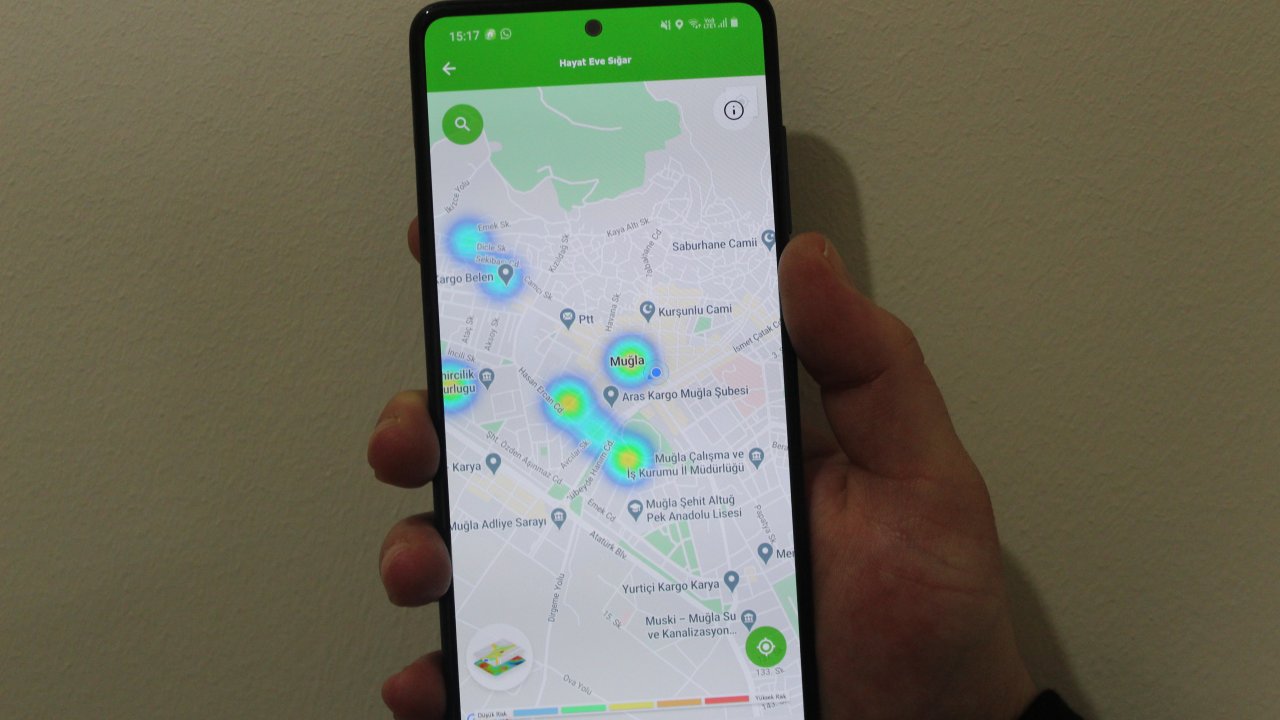 Menteşe yeşile dönüştü