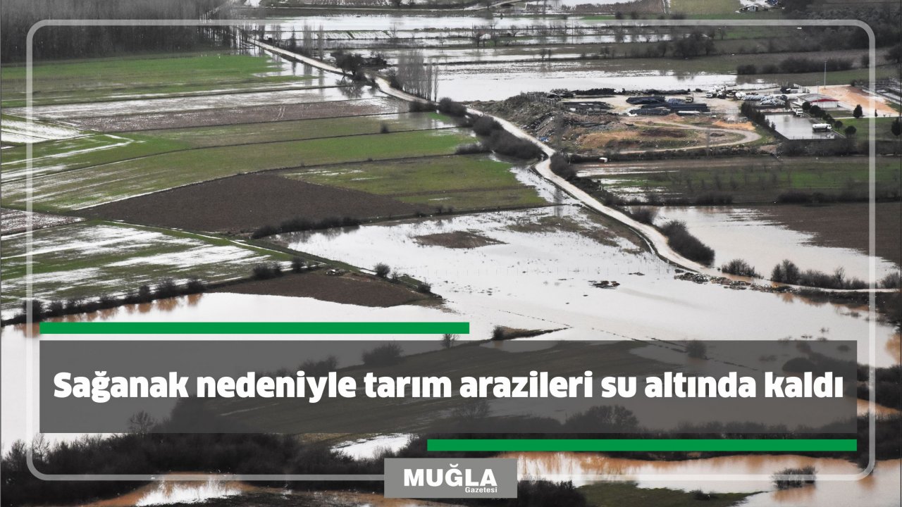 Sağanak nedeniyle tarım arazileri su altında kaldı