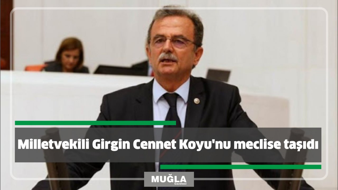 Milletvekili Girgin Cennet Koyu’nu meclise taşıdı