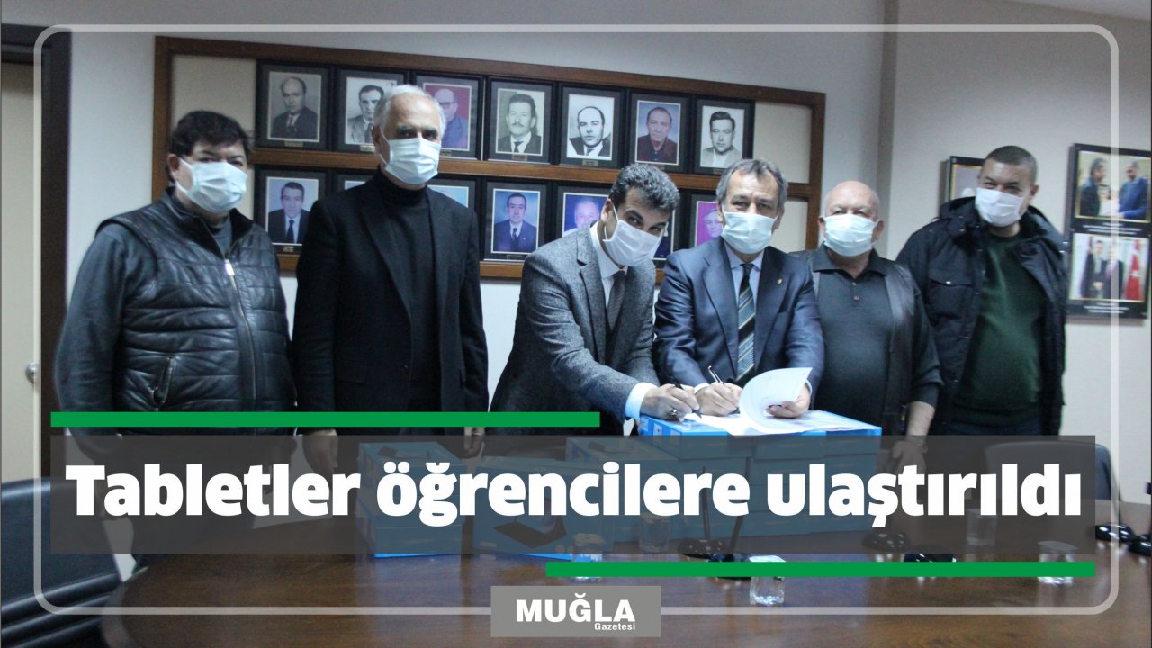 Tabletler öğrencilere ulaştırıldı