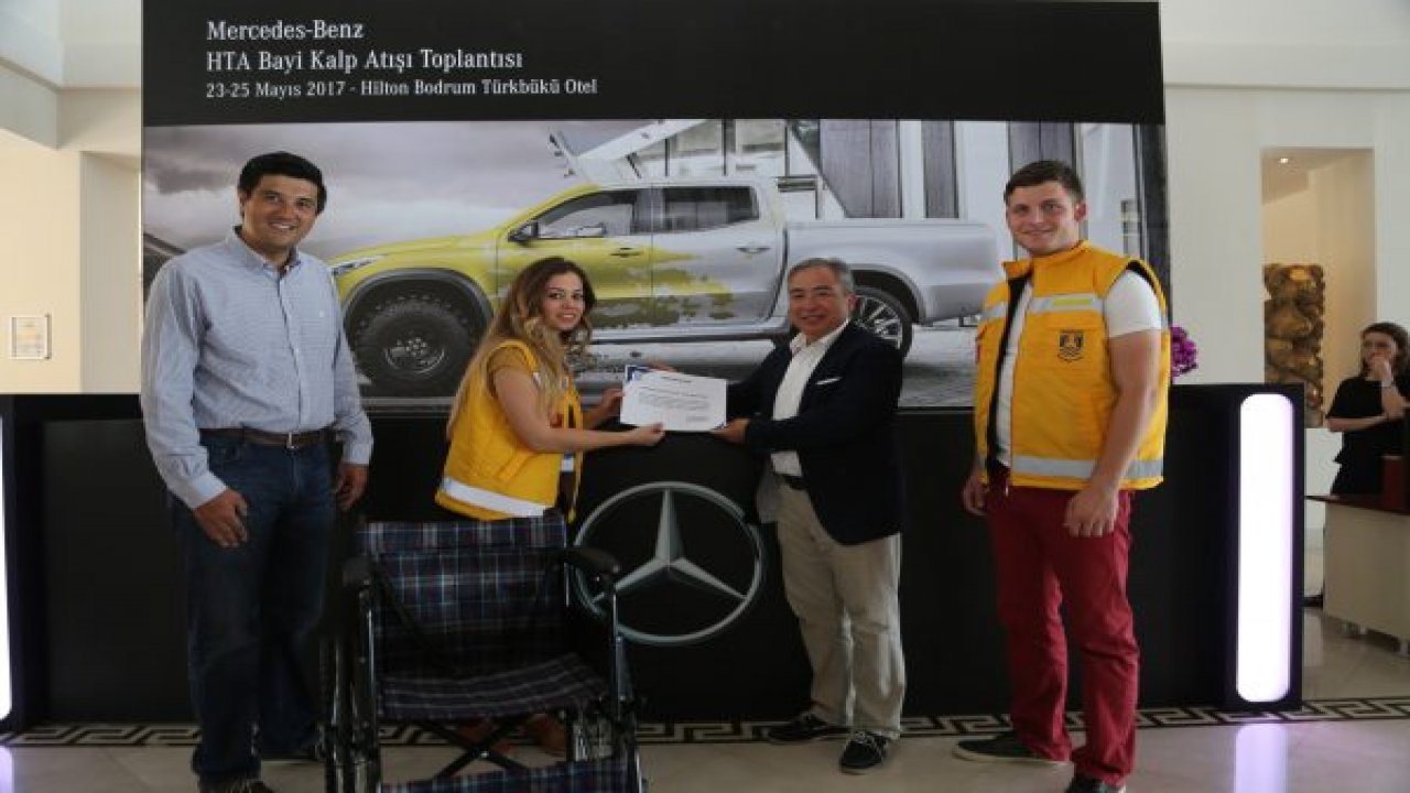 Bodrum Belediyesi’ne tekerlekli sandalye bağışlandı